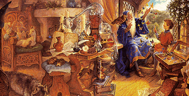 merlin with student